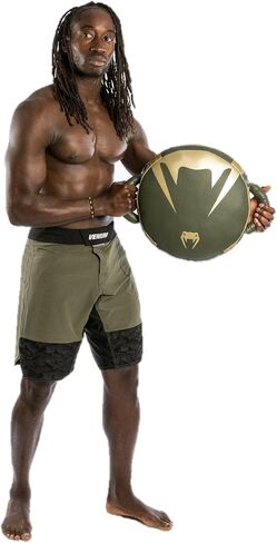 Venum Pro Boxing Round Punch Shield - Khaki/Gold in Saudi Arabia