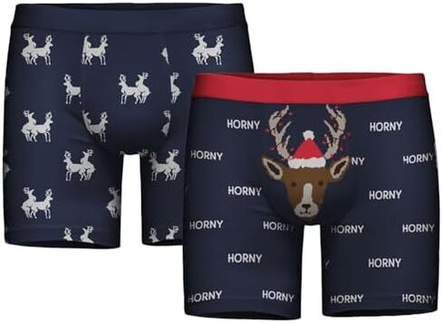 Tipsy Elves Men's Funny Christmas Underwear, Hilarious Xmas Boxer Briefs in Kuwait