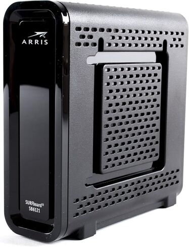 ARRIS SURFboard SB6121 4x4 DOCSIS 3.0 كابل مودم (متجدد) - أسود in Kuwait
