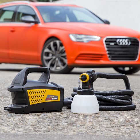 Wagner Spraytech 0529031 Black MotoCoat بخاخ طلاء كامل للسيارات والشاحنات، مسدس رش طلاء السيارات، بنادق رش طلاء إصلاح الجسم، رشاشات الطلاء للسيارات in Kuwait
