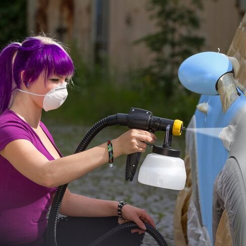 Wagner Spraytech 0529031 Black MotoCoat بخاخ طلاء كامل للسيارات والشاحنات، مسدس رش طلاء السيارات، بنادق رش طلاء إصلاح الجسم، رشاشات الطلاء للسيارات in Kuwait