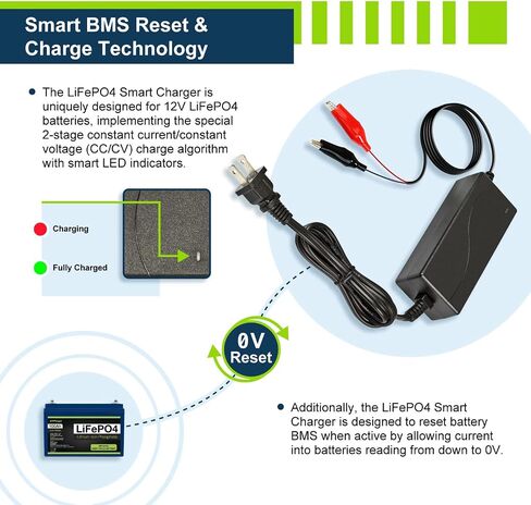 شاحن ذكي ExpertPower 12V 5A لبطاريات الليثيوم LiFePO4 القابلة لإعادة الشحن ذات الدورة العميقة in Kuwait