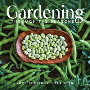 Gardening Calendar 2025 | Gardening Through the Seasons | 12" x 24" Vegetable Wall Calendar 12 Month | Marble City Press | Home Garden Homesteading Growing Tips Herb Gardens