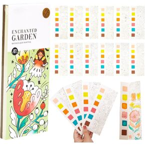 Pocket Watercolor Book Set, Watercolor Painting Book,Watercolor Bookmarks for Kids, Beginning, Students Painters Christmas Gifts (5 PCS)
