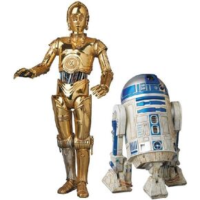 Mafex No.012 Star Wars The Force Awakens C-3PO & R2-D2 Action Figure Medicom Mafekkusu ABS & ATBC-PVC-Fainted