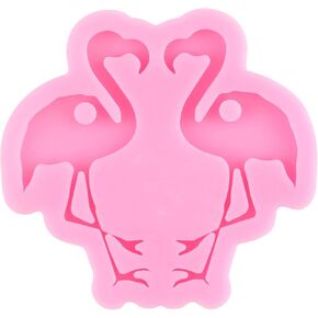 Flamingo Earrings Silicone Mold Epoxy Resin Molds for DIY Keychain Backpack Pendant Jewelry Making Necklace Decoration Craft