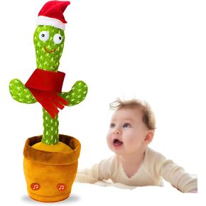 Dancing Cactus Baby Toys - Dancing+Singing+Talking+Mimicking Interactive Toy and Gifts for 1 Year Old Girl and Boy, 120 Songs (Classic Version)