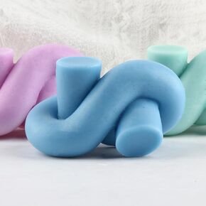 Knot Mold Knot Candle Mold Geometric Silicone Mold for Candle Making Resin Aromatherapy Gypsum Wax Clay Craft