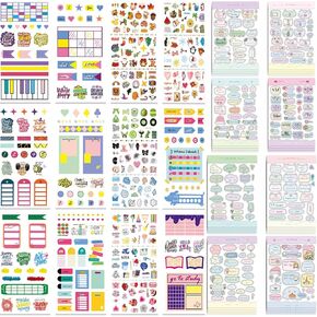 ورق قصاصات خمر ورقة لوازم اليقظة Scrapbooking مجموعة الورق الجمالي الزخرفي الحرف الزخرفية ، ملصقات ملصقات عطلة نهاية الأسبوع المقاومة للماء ، حزمة مخططي الحرف اليدوية.