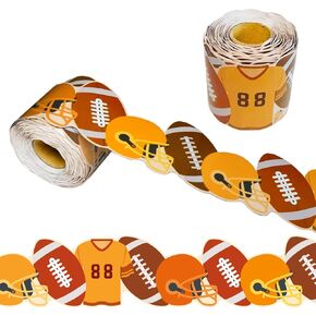 69 Feet Football Bulletin Board Border Motion Theme Border Trim Border Stickers Sports Motion Theme Classroom Decoration Strip for Football Matches Classroom Chalkboard Wall Decor