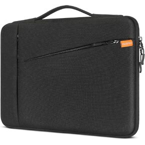 DOMISO 14 inch Laptop Sleeve Case Water-Resistant Computer Cover Bag with Extendable Handle for HP, Dell, Asus Notebook,Black