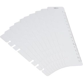PATIKIL 7.1 "X2" Pondmark Rabker ، 10 Pack Snap-in Accer Marker Mark Mark Tools for A6 Binder Notebook ، Clear