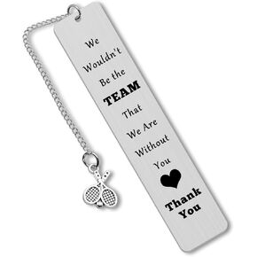 Tennis Captain Gifts Bookmark Tennis Coach Appreciation Gift Tennis Team Leader Retirement Gifts Thank You Gift for Tennis Partners Player Mentor Graduation Retirement Gifts for Coworker Reading Lover