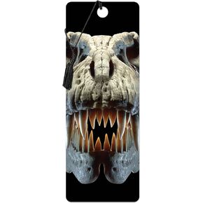 Bookmark - T-Rex Skull from Deluxebase. A Dinosaur Book Marker with lenticular 3D Artwork Licensed from Renowned Artist David Penfound