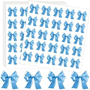 500 Pcs Pink Bow Sticker Watercolor Bow Tie Seal Sticker Cute Coquette Bowknot Paper Decal Self-Adhesive Label Sticker Pink Coquette Bow Stickers Envelope Gift Wrapping (Pink)