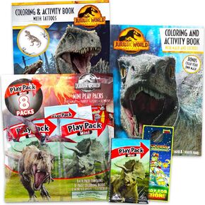 Jurassic World Activity Set for Kids - Bundle with Jurassic World Coloring Book, Imagine Ink, Activity Book, Stickers, Tattoos, More | Ultimate Jurassic World Coloring Set for Boys, Girls