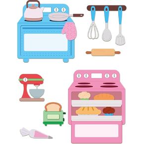 GLOBLELAND Baking Tools Cutting Dies for Card Making Cake Bread Metal Die Cuts Kitchen Oven Cutting Dies Template DIY Scrapbooking Embossing Paper Album Craft Decor