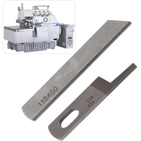 Blade 118460 and 118456 Silver Arrow Overlock Machine Three or Four Thread Overlock Sewing Machine Universal Upper and Lower Blade Sewing Machine Accessories
