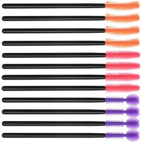 Mxxipp 12pcs Sewing Machine Cleaning Brush, Small Silicone Bristle Clean Brush, Reusable Sewing Machine Cleaning Tools for Machine Gaps and Internal, Computer Keyboards- Orange & Purple & Red
