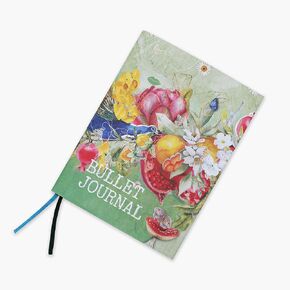مجلة Daphne’s Diary Bullet Journal | 240 صفحات منتشرة | يوميات للكتابة الإبداعية والرسم | مثالي لإنشاء التصميم الخاص بك | مع غطاء القماش واثنين من الإشارات الشريط |