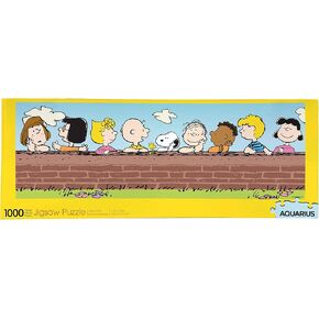 AQUARIUS Peanuts Puzzle (Slim 1000 Piece Jigsaw Puzzle) - Officially Licensed Peanuts Merchandise & Collectibles - Glare Free - Precision Fit - 12x36 Inches