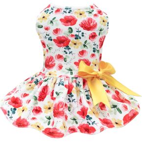 Cutebone Velvet Dog Dresses للكلاب الصغيرة ، نسيج أنيق وناعم ، ملاءمة مريحة للارتداء اليومي ، مثالي للمناسبات الخاصة NCVA10S
