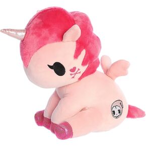 AURORA® Enchanting © Tokidoki Bellina ustive animal - تصميم مشرق وملون - عرض Plush - الوردي 10 بوصات