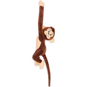 chelei2019 35.4 "Monkey Plush Potticive Animal ، Hanging Studged Animal Monkey with Hand ، Brown