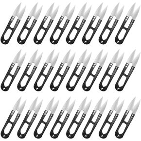 Xingyheng 12pcs خياطة مقص على شكل قطع صغيرة من كليبرز تشذيب Nipper التطريز Clippers Cutter Mini Cutter Cross Schitch Scissors for DIY Art Project Project Supplies (Black)