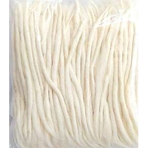 قطن أبيض طويل ديا باتي (ويكز) / لونج ديا باتي ل Puja (Wicks) / Jot Batti for Pooja / Jyot Batti Packs (حزمة 100 pcs)