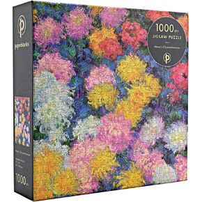 Monet's chrysanthemums 1000 قطعة بانورامزو من الورق (chrysanthemums مونيه): مونيه chrysanthemums chrysanthemums puzz