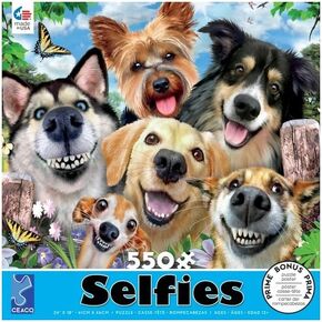 Ceaco - Selfies - Dog Delight - 550 Piece Jigsaw Puzzle