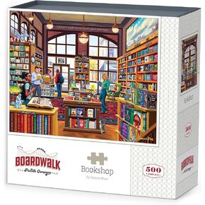 Boardwalk Bandsles Bookshop ، 500 قطعة من بانوراما للبالغين ، مصنوعة في الولايات المتحدة الأمريكية