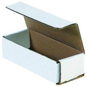 Aviditi White Corrugated Cardboard Mailing Boxes, 10" x 5" x 3", Pack of 50, Crush-Proof, For Shipping, Mailing and Storing
