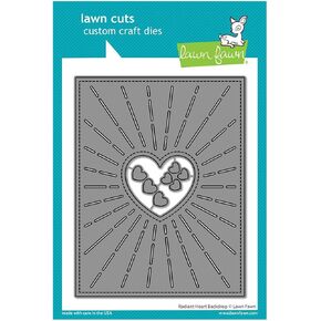 Lawn Fawn LF3320 Radiant Heart Backdrop Dies
