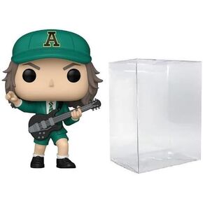 فونكو بوب! Rocks Vinyl Figure - Angus Young (AC/DC) (بدلة خضراء) #411 ، مع حالة واقي