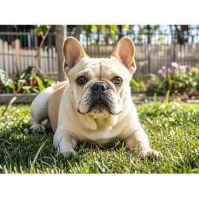 IPISSOI Cream French Bulldog Diamond Art 5D Diamond Painting DIY Kits Full Round Drill Bead Rhinestone by Number Stitch Handmade Arts and Crafts for Living Room Bedroom Home Wall Decor 12x16 inch