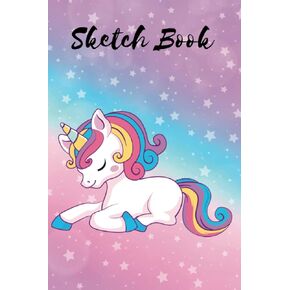 Mini Sketchbook Unicorn: للأفكار ، الرسم والرسومات الشعار ، المزيد ، وسادة مصحبة صغيرة (6 × 9 بوصات) ، وحيد القرن اللطيف - [الربط المهني]