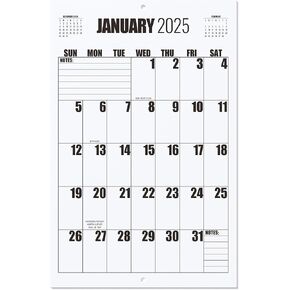 تقويم الحائط الكبير 2025-2026 ، يمتد التقويم الكبير من يناير 2025 إلى يوليو 2026 ، 22 3/4 "× 14 3/4"