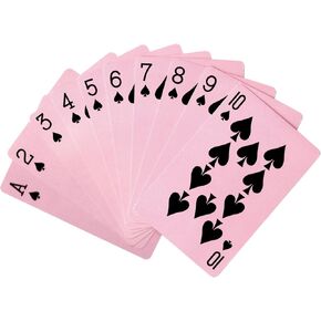 2-Pack Pink Playing Cards Deck, Playing Cards Pink Deck of Cards Party Favors Supplies