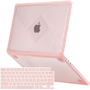 Mosiso متوافق مع MacBook Air Case 13 Inch Case 2025-2022 M4 A3240 M3 A3113 M2 A2681 ، خطوط مضادة للضادة للخدمة الشاقة