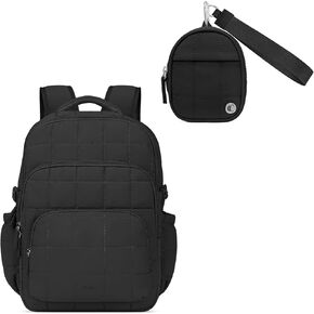 CLUCI Laptop Backpack for Women Bundles with Mini Backpack Keychain Wallet