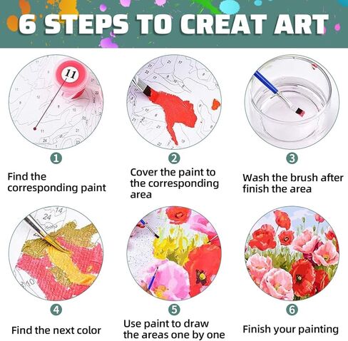 Aestalrcus Paint by Numbers for Adults, Cross Religious Paint by Numbers Kit for Adults, Adult Paint by Number Gifts and Home Decor 16x20 Inch in Saudi Arabia
