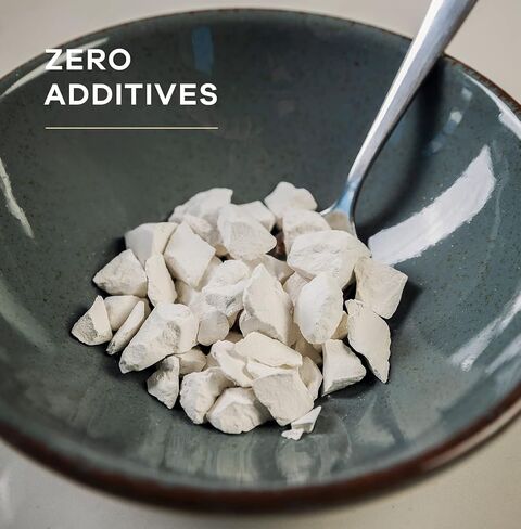 Super Crunchy Edible Chalk Chunks - ASMR PICA - Pure White - Earthy taste - Resealable bag - Natural Calcium - 7 oz (200 g) in Saudi Arabia