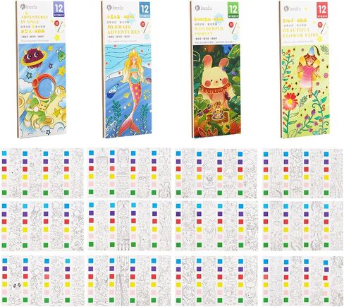 مجموعة الكتب المائية الجيبية ، كتاب الطلاء بالألوان المائية ، إشارات ألوان مائية للأطفال ، بداية ، هدايا عيد الميلاد للطلاب (5 أجهزة كمبيوتر) in Kuwait
