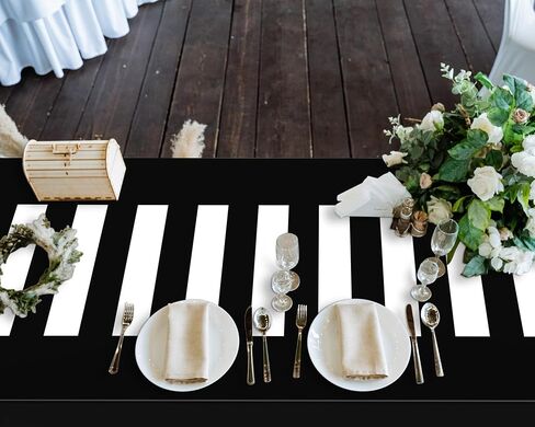 Oudain 3 Pcs Wizard Tablecloth 54 x 108 Inches Plastic Black Table Cover Red and Golden Stripe Tablecloth Disposable Magical Party Supplies for Halloween Witch Birthday Party Decoration in Kuwait
