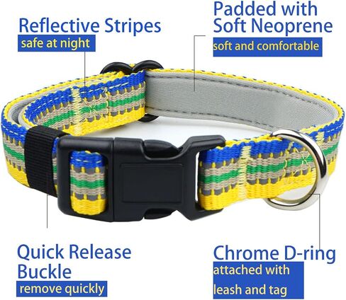 Dog Collar,Reflective Adjustable Collar in Saudi Arabia