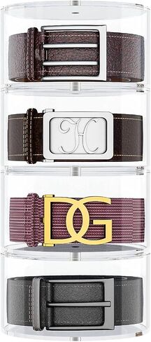 NIUBEE Belt Organizer, Acrylic 5 Layers Belt Case Storage Holder and Display for Accessories like Jewelry,Watch,Bracelets in Saudi Arabia