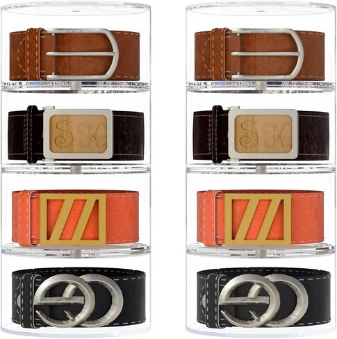 NIUBEE Belt Organizer, Acrylic 5 Layers Belt Case Storage Holder and Display for Accessories like Jewelry,Watch,Bracelets in Saudi Arabia