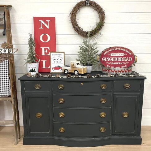 لون الأطلسي | Pring Breeze Chalk Paint على أساس الأثاث DIY - الطلاء الحرفي متعدد السطح | لوحة ديكور المنزل الخضراء ذات النعناع الخضراء (16 أوقية ، نسيم الربيع) in Kuwait